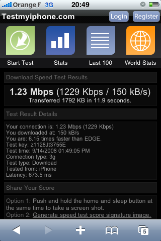 Orange 3G débridée