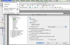 Open office : menus