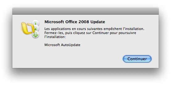 Erreur Microsoft Mac