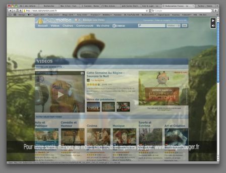 Pub dailymotion Coca Cola full screen plein écran vidéo