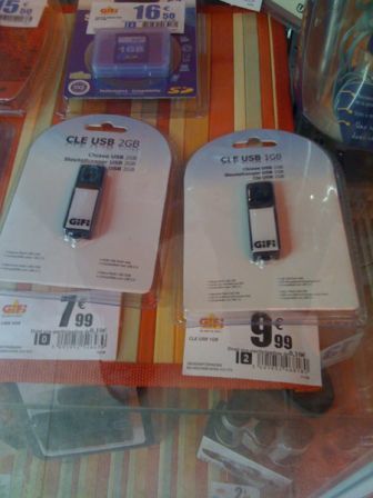 gifi 1Gb 2Go usb key, mai 2009 gifi 1Gb 2Go usb key