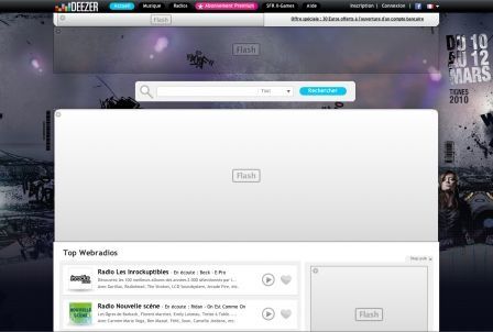 Deezer No Flash
