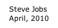 Steve Jobs sign