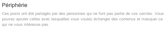 Flux externe Google Plus