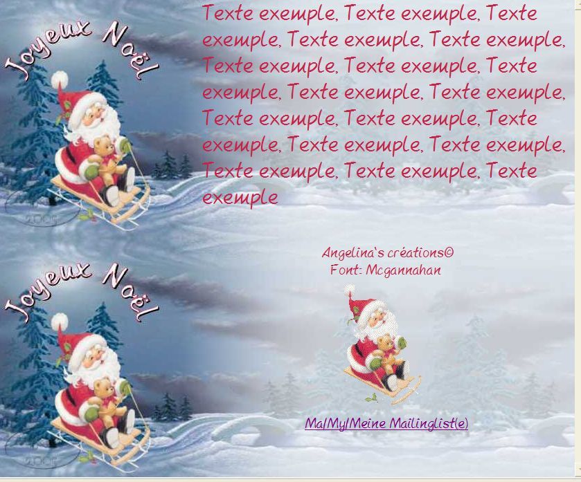 Joyeux Noël Incredimail & Papier A4 h l & outlook & enveloppe & 2 cartes A5  & signets joyeux_noel_cid_x_ma11 -   (angelinascreations)