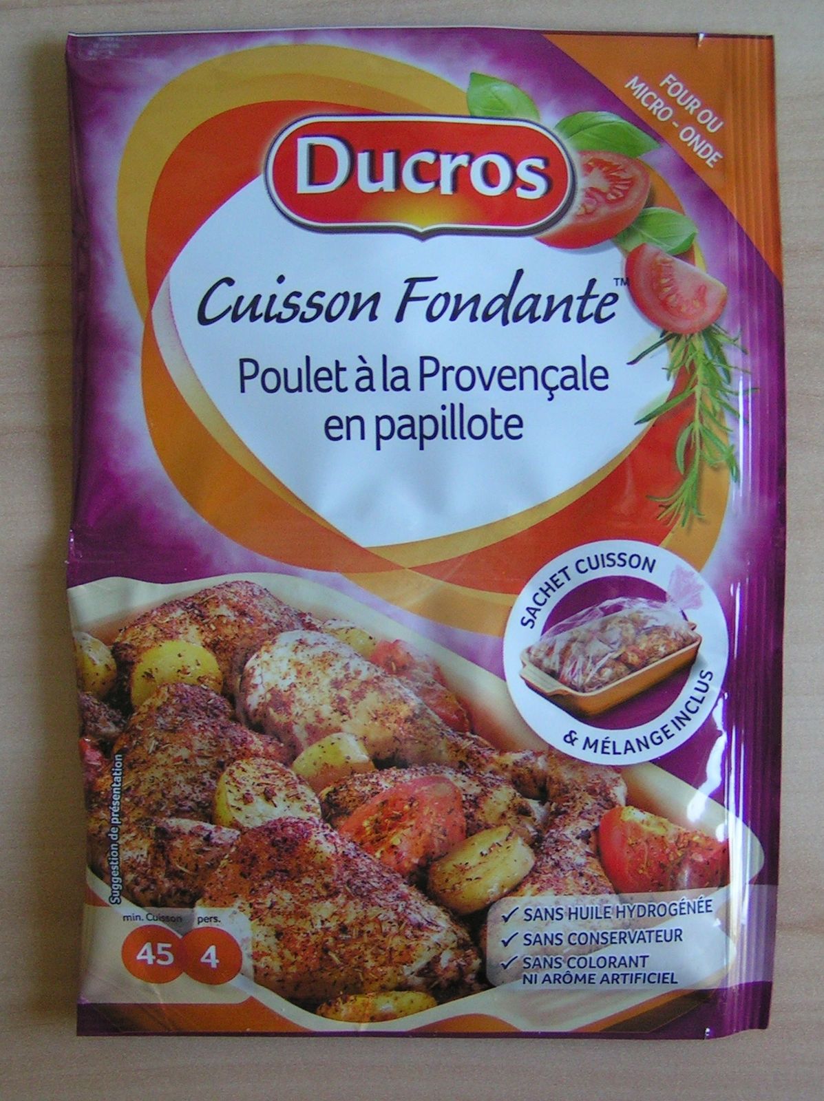 Papillote fondante! Ducros Cuisson Fondante - La valse des tests