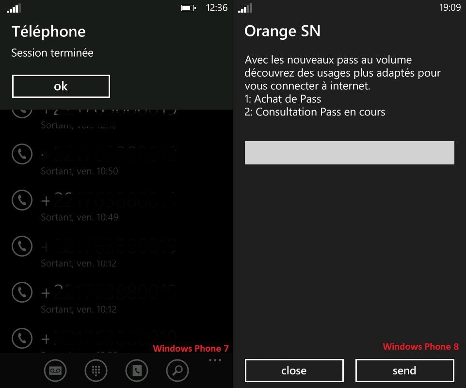 partage de connection windows phone 7