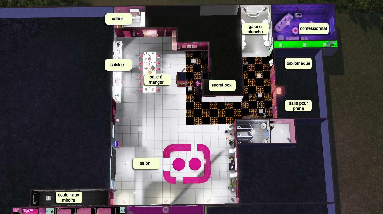 secret story 7 plan de la maison