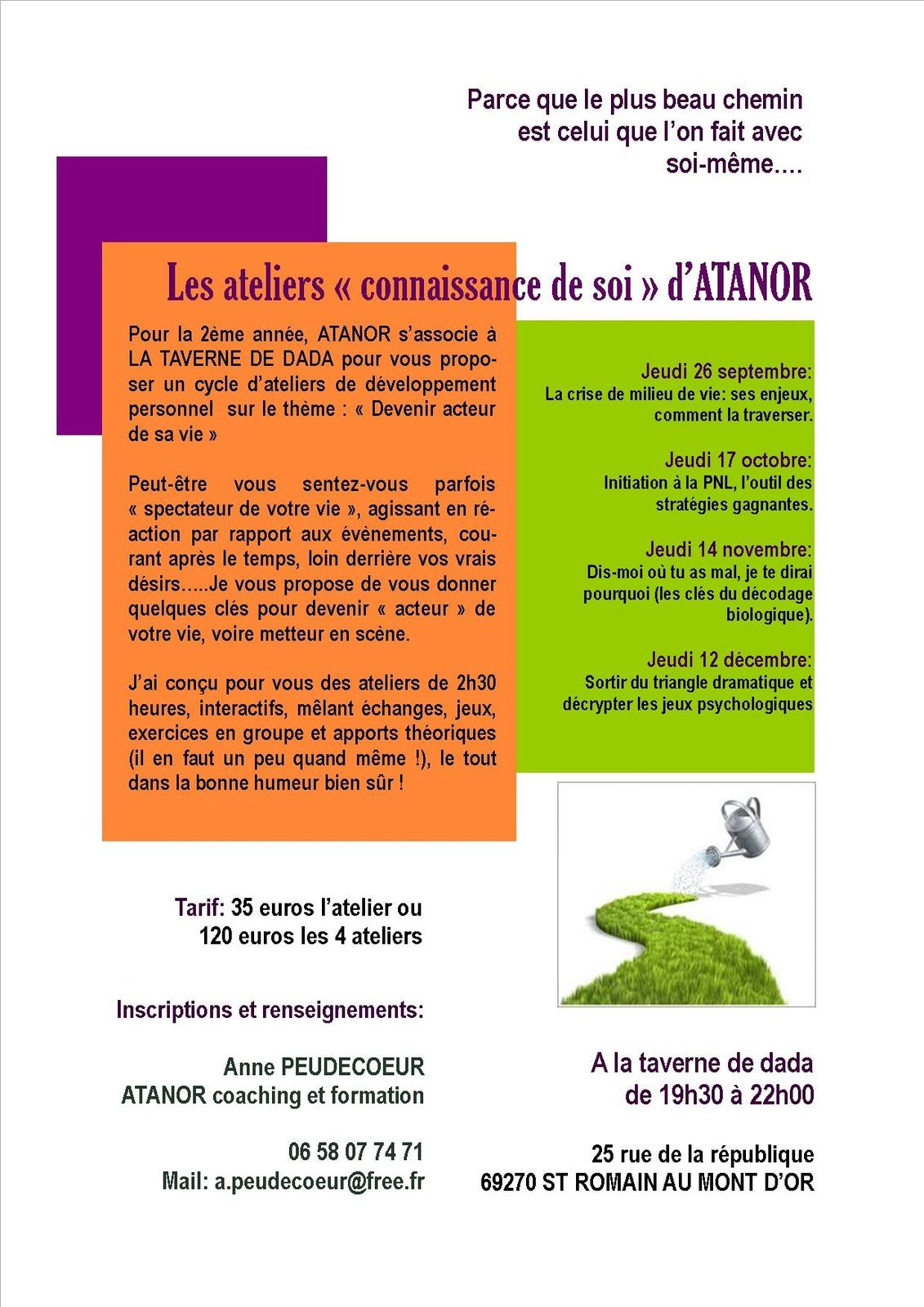 Ateliers "Connaissance De Soi"