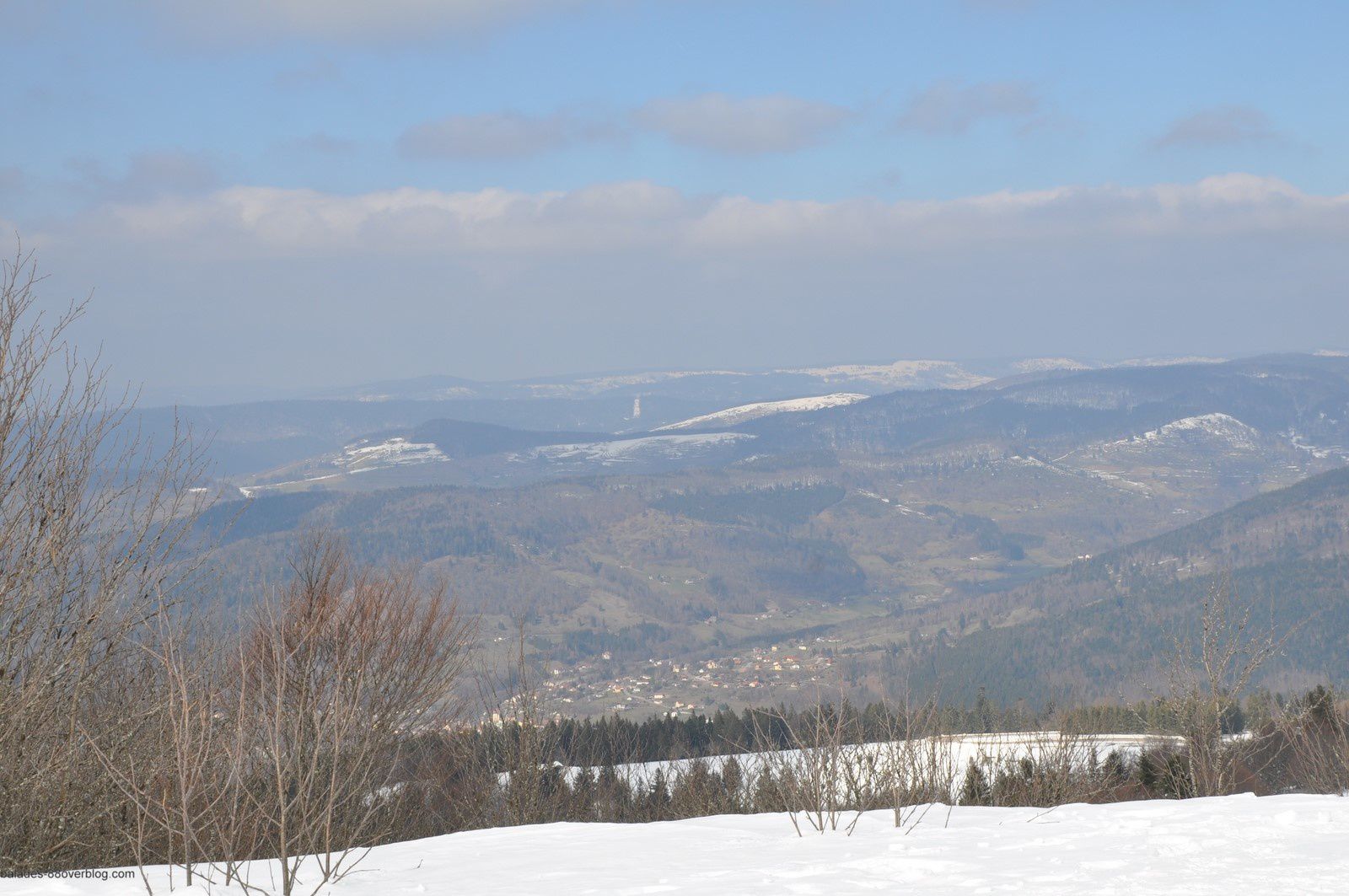 Fin d'hiver sur les Vosges.