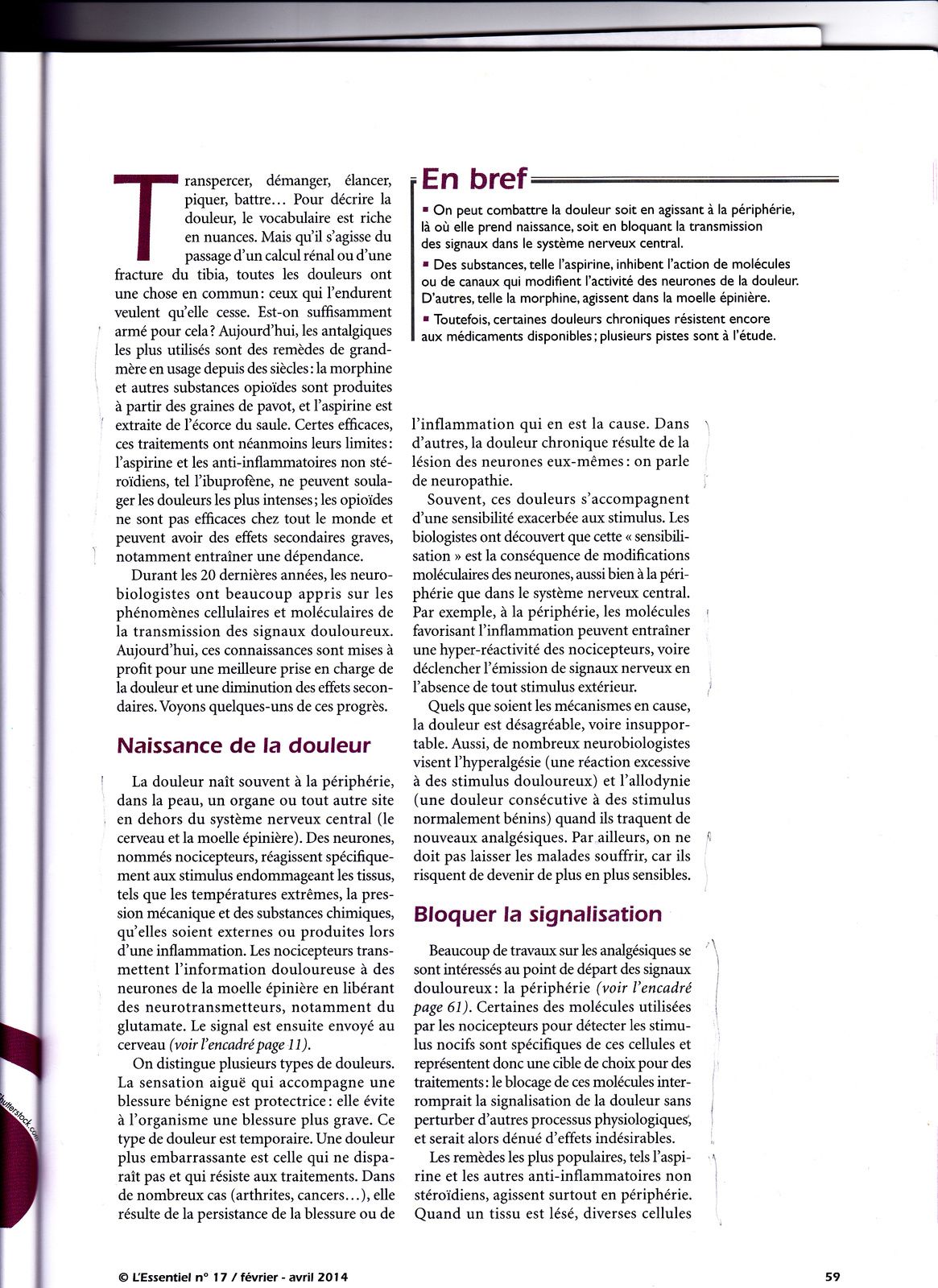 Aux inclinaisons fait mal en bas les reins