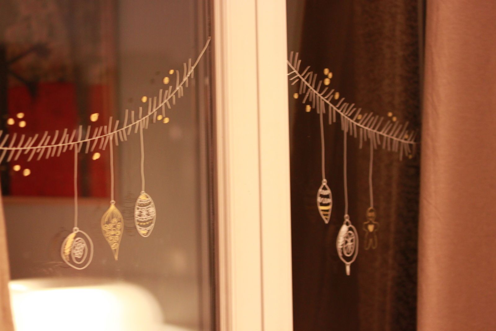 Ambiance de noël phase 2: décoration des fenêtres ...