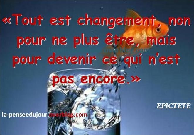 Tout Est Changement La Pensee Du Jour
