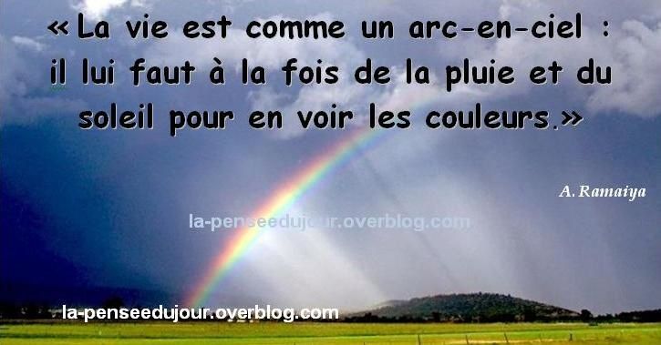 La Vie Comme Un Arc En Ciel La Pensee Du Jour