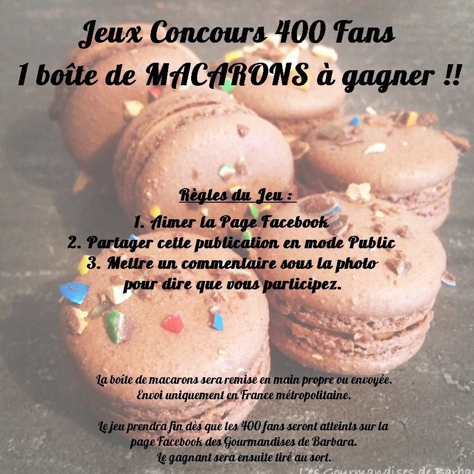 Jeu 1 boîte de Macarons a gagner