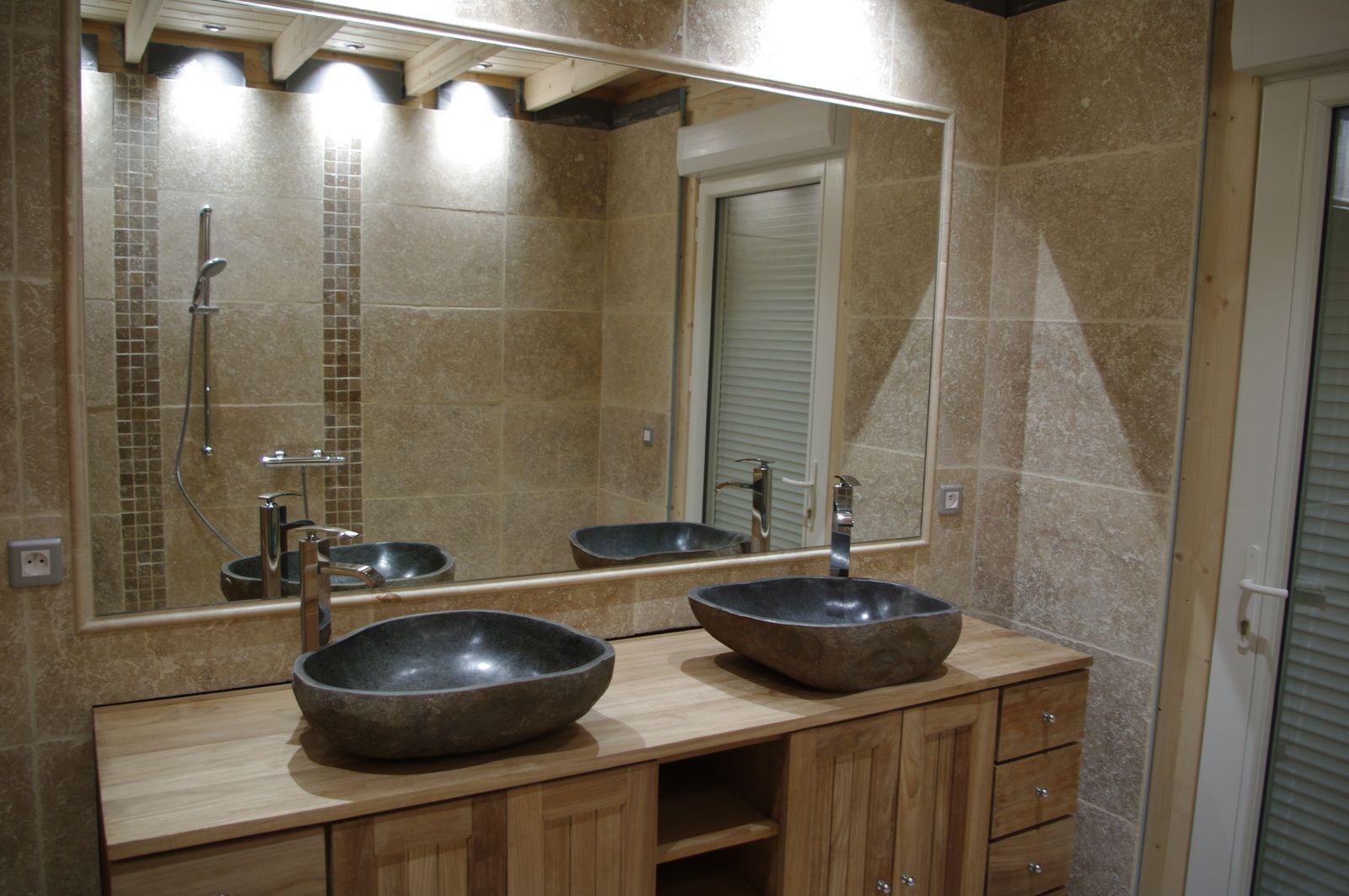 La salle de bain notre maison en bois