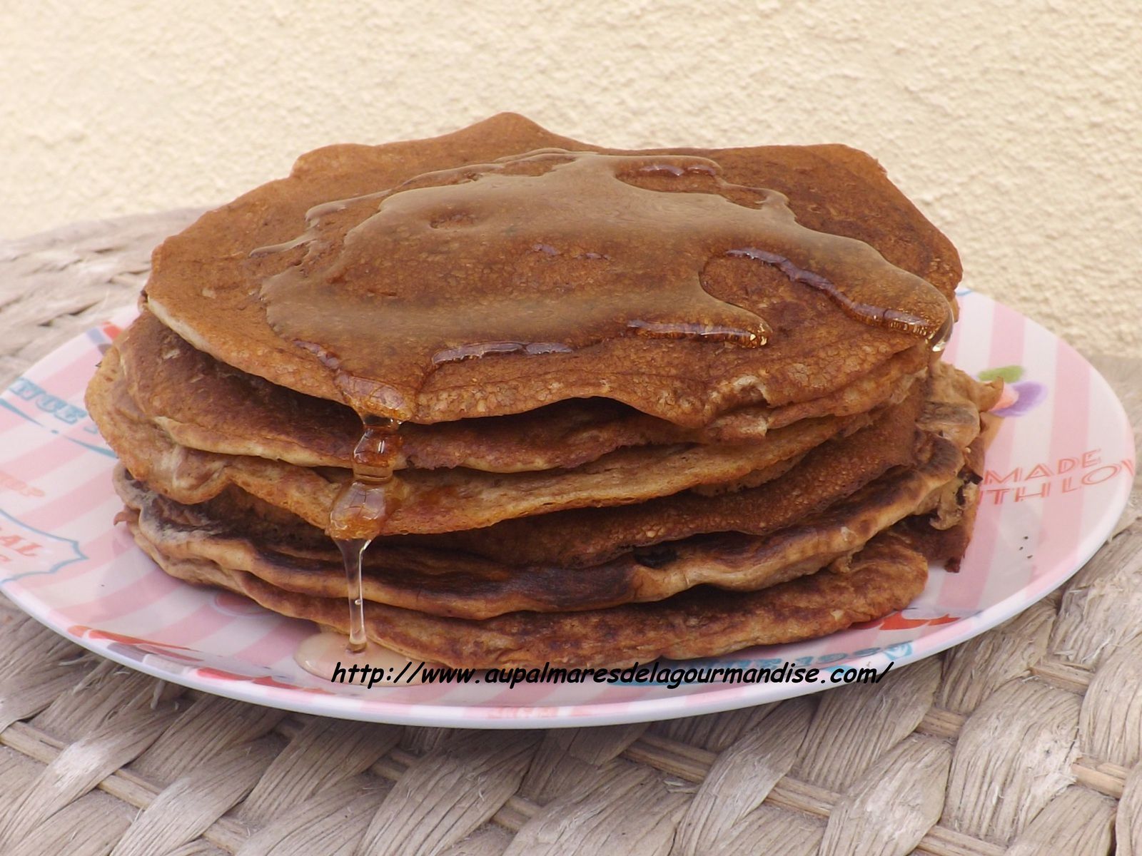 Pancakes sans oeufs, sans lait ni beurre, à la farine d'épeautre T150 IG bas  VéGé - Au palmares de la gourmandise