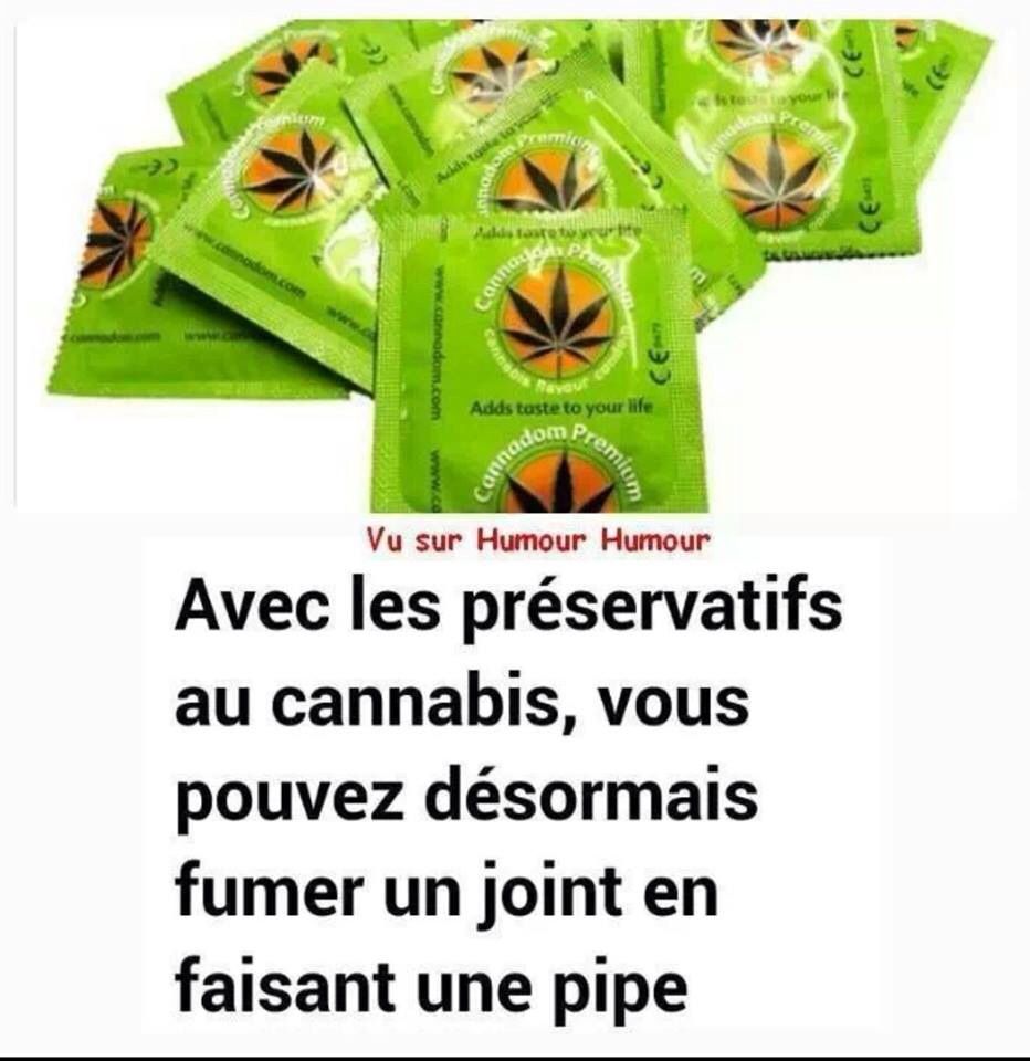 Préservatif au cannabis Humour Actualités Citations et