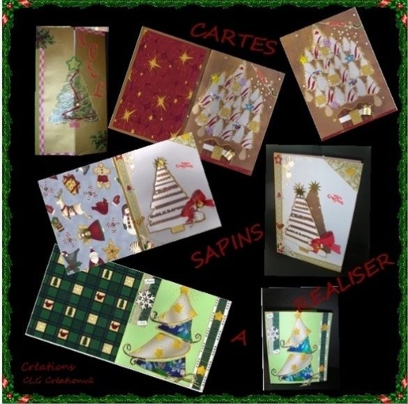 CONFECTION DE CARTES DE Noël « SAPIN » - CLG Création Version 2.0