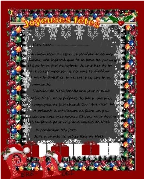 REPONSE DU PERE-NOËL - CLG Création Version 2.0