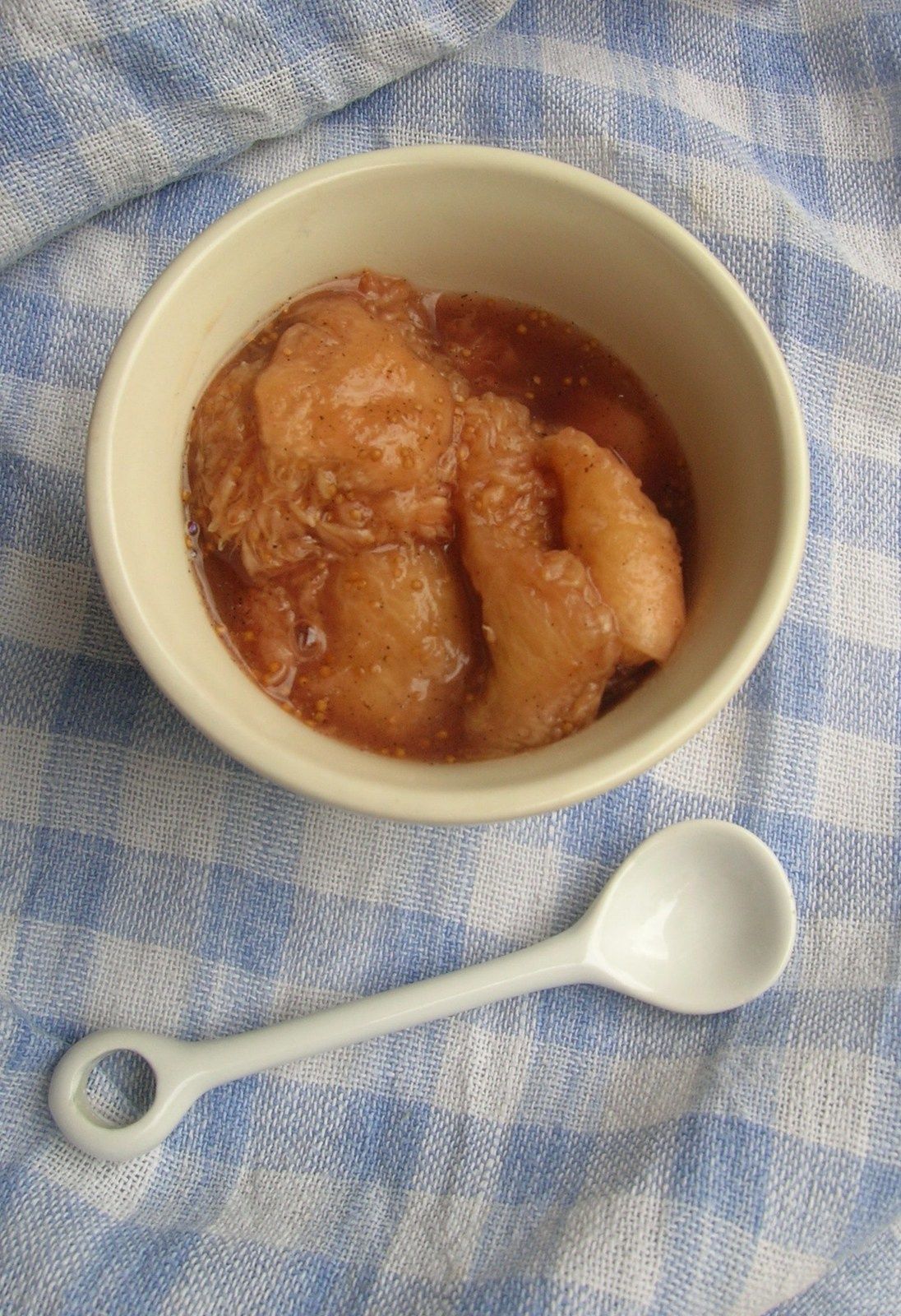 Compote de figues blanches à la vanille mes essais en cuisine