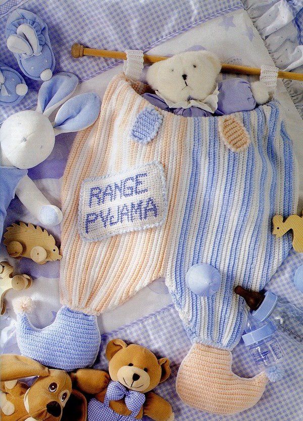 Range-pyjama et sa grille gratuite ! - Modèles pour Bébé au Crochet