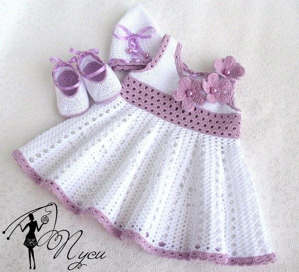 Robe fillette et sa grille gratuite ! - Modèles pour Bébé au Crochet