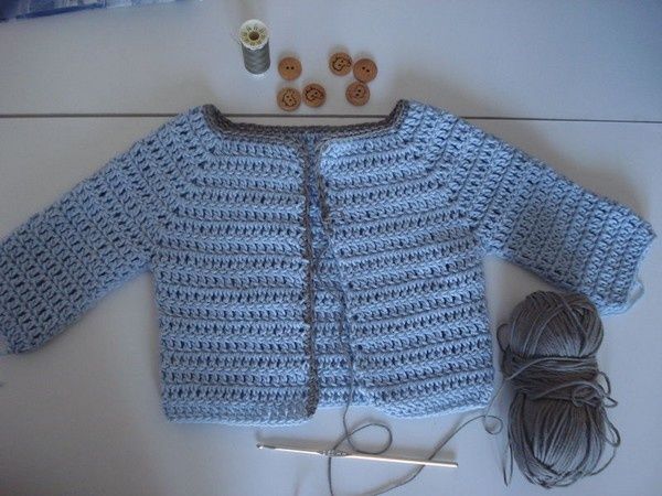 modele gilet crochet enfant