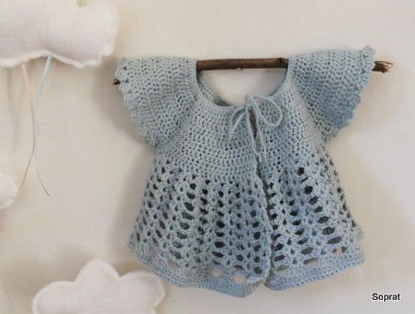 Gilet papillon de 6 mois - Modèles pour Bébé au Crochet