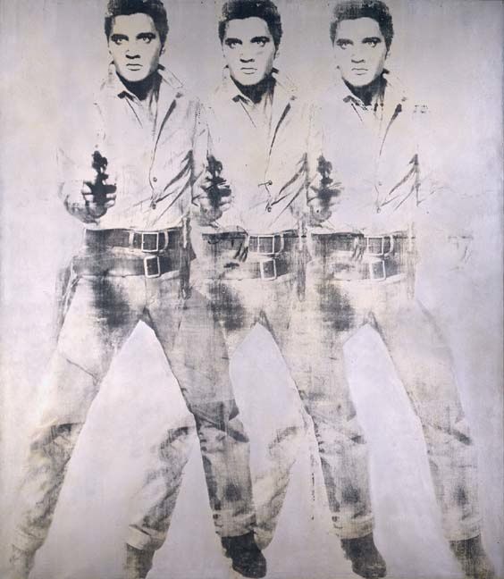 "Triple Elvis", Andy WARHOL,1963, 208 cm x 180.5 cm.