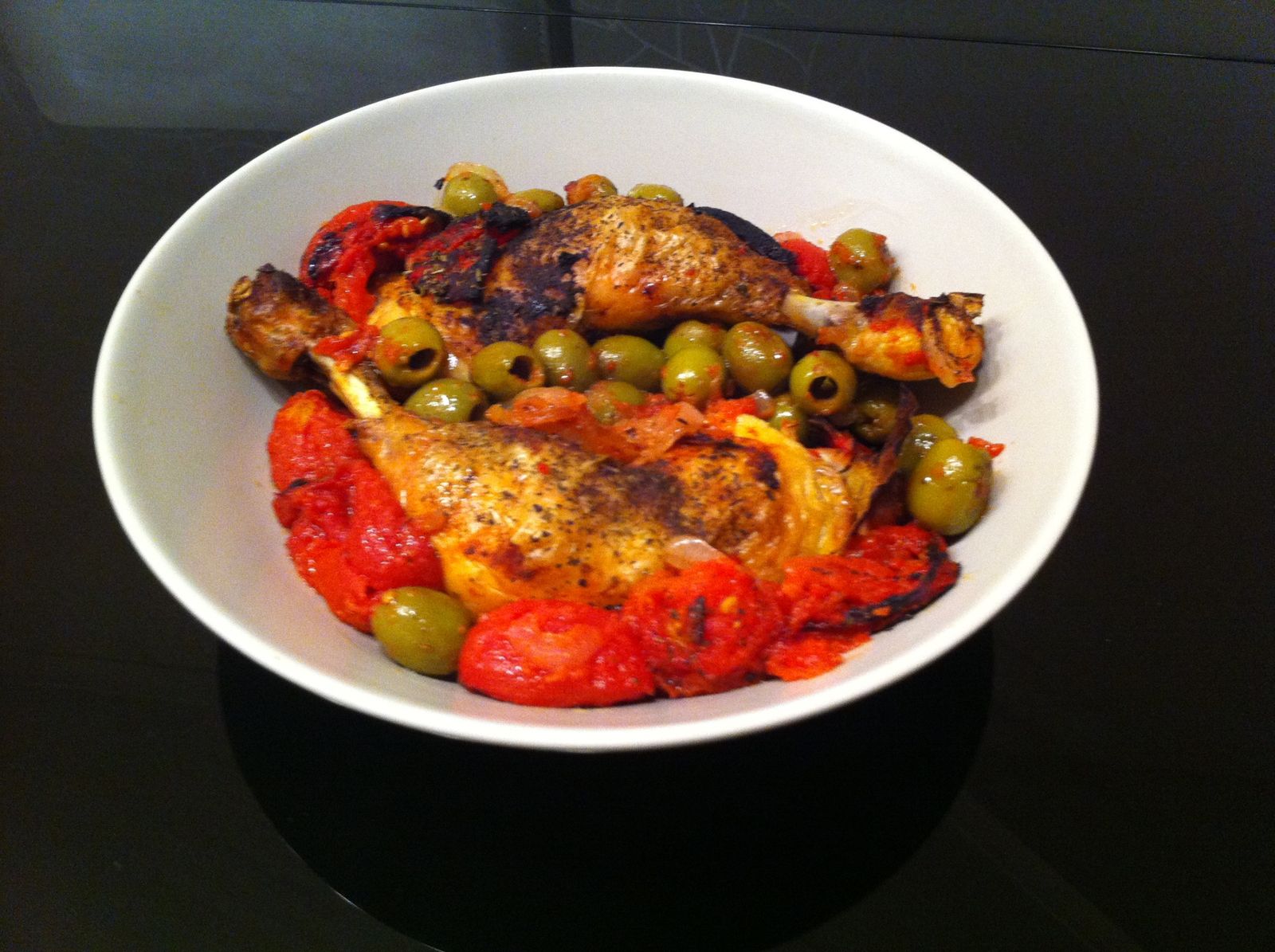poulet aux olives - Blog - Les recettes de vanessa