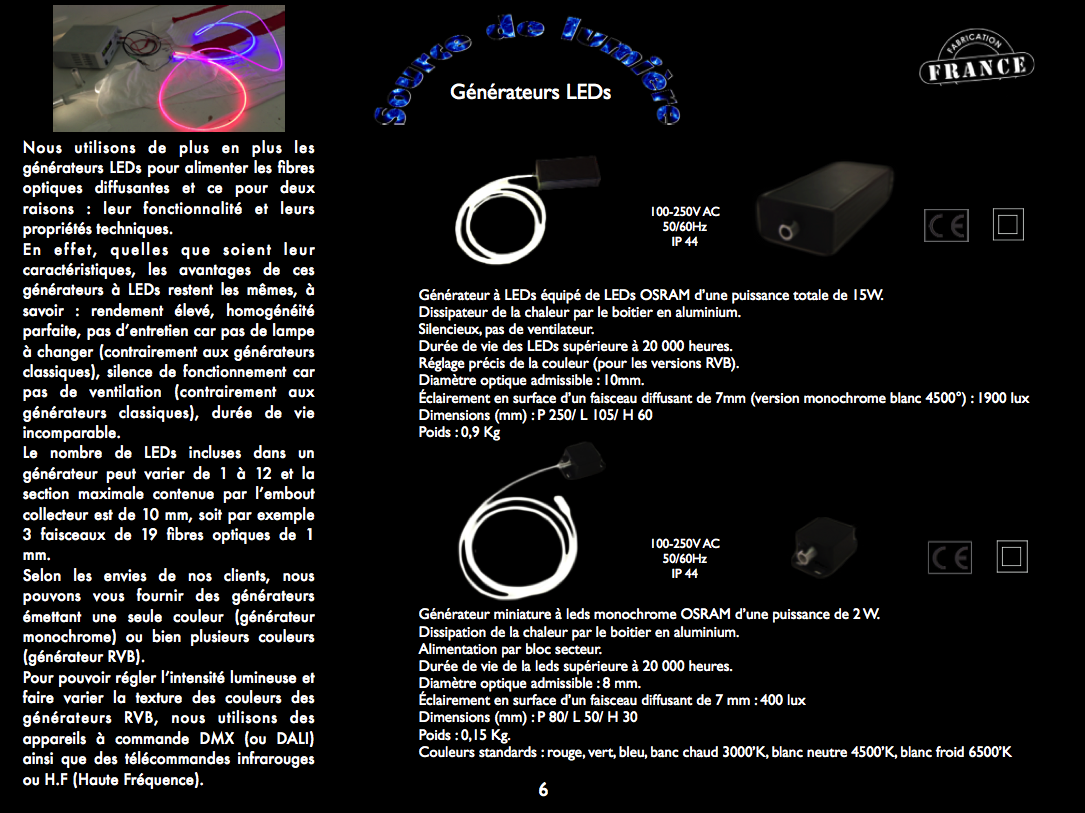 MIDLIGHTSUN-Fibre optique diffusante conçu et fabriqué en France