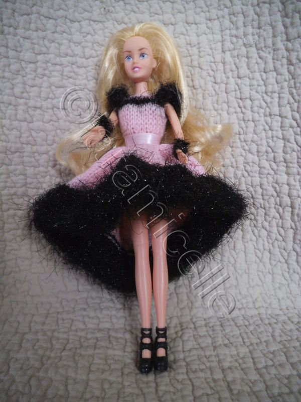tuto gratuit barbie: robe comète ,courte devant longue derrière