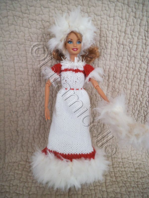 tuto gratuit barbie: robe barbie princesse des neiges