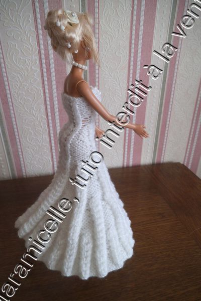 Robe Élégante Pour Poupée Barbie, Tenue De Mariée, Lady, Femme