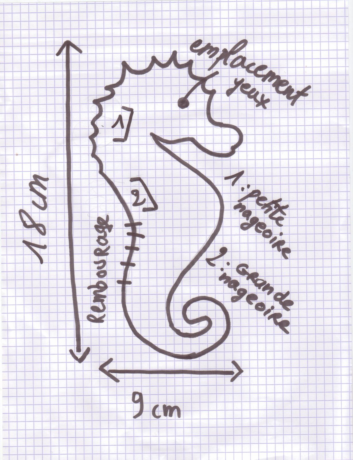 Tuto doudou hippocampe