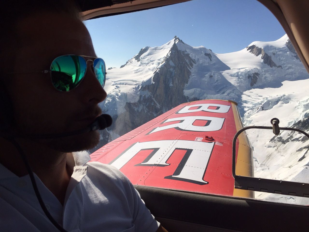 Vol en montagne autour du Mont-Blanc