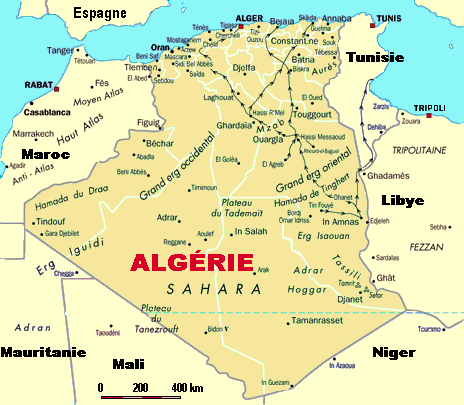 Carte Algerie