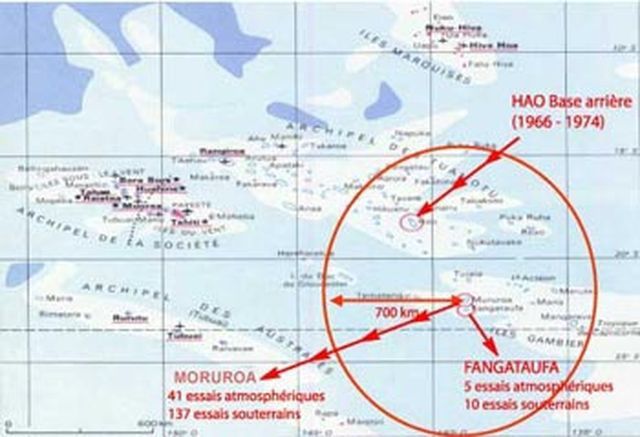 Base aérienne 185 Hao  La base aérienne 185 est une ancienne base aérienne utilisée par l'Armée de l'air et l'aviation navale, située à 919 km à l'est de l’île de Tahiti, sur l'atoll de Hao, dans l'archipel des Tuamotu, en Polynésie française. Créée le 1er juillet 1963, elle servait, notamment, de base logistique aux éléments stationnés sur l'atoll de Moruroa. Devenue par la suite base du Centre d'expérimentation du Pacifique (CEP), elle est dissoute le 30 juin 2000 pour être rétrocédée à la DGAC par l'intermédiaire du Service d’état de l'aviation civile en Polynésie française (SEAC.PF). L'Aérodrome de Hao sert de piste de déroutement pour des gros porteurs.