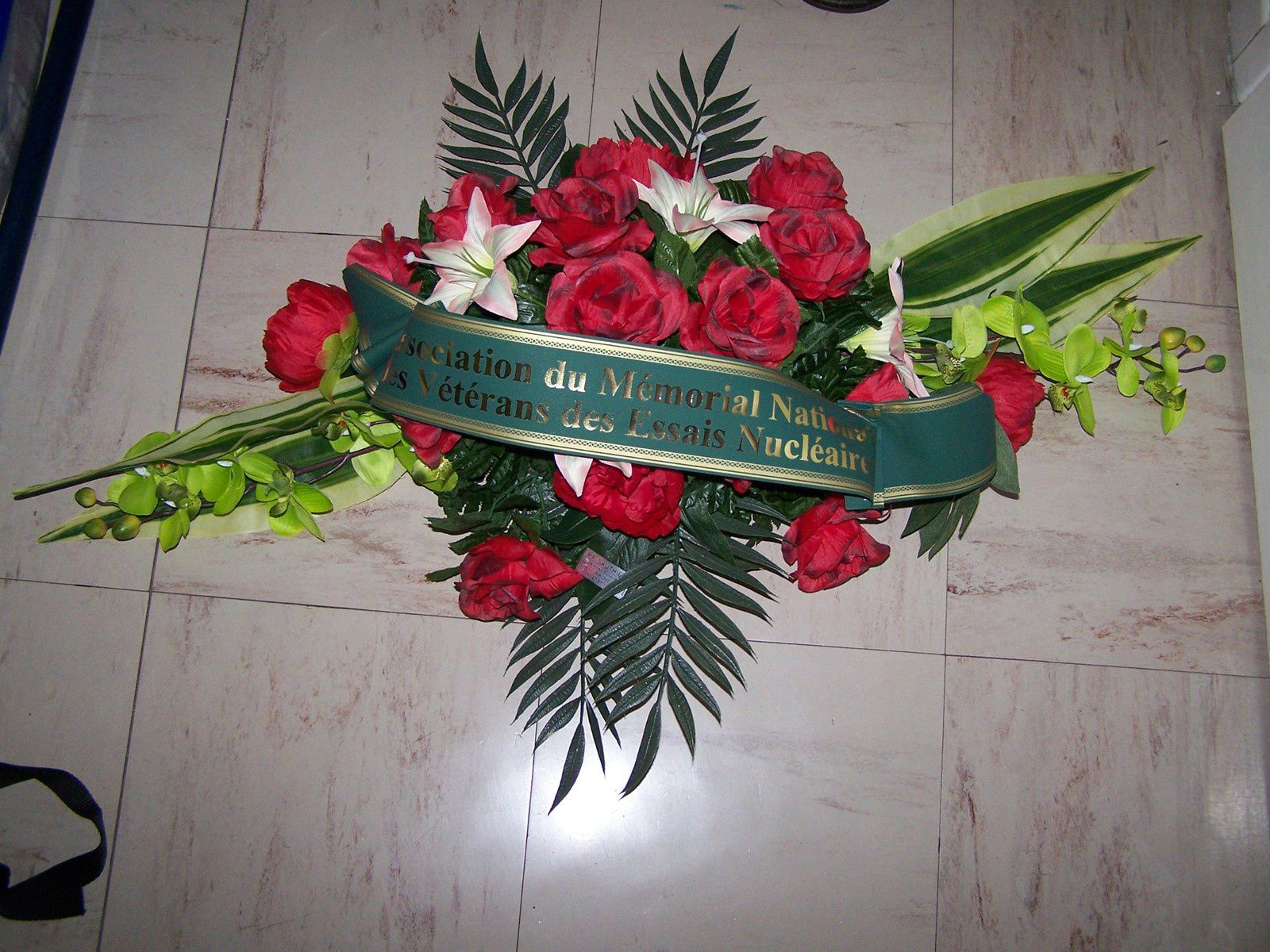 Denis CIESLAK Président Départemental du Nord et Jean MROCZEK Président Départemental du Pas de Calais ont déposé la gerbe de fleurs au nom de l'A.M.N.D.V.D.E.N