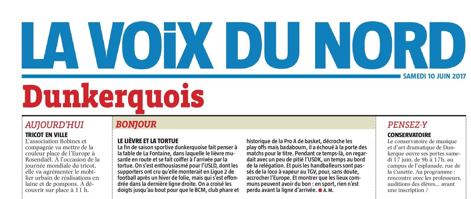 la voix du nord rencontre