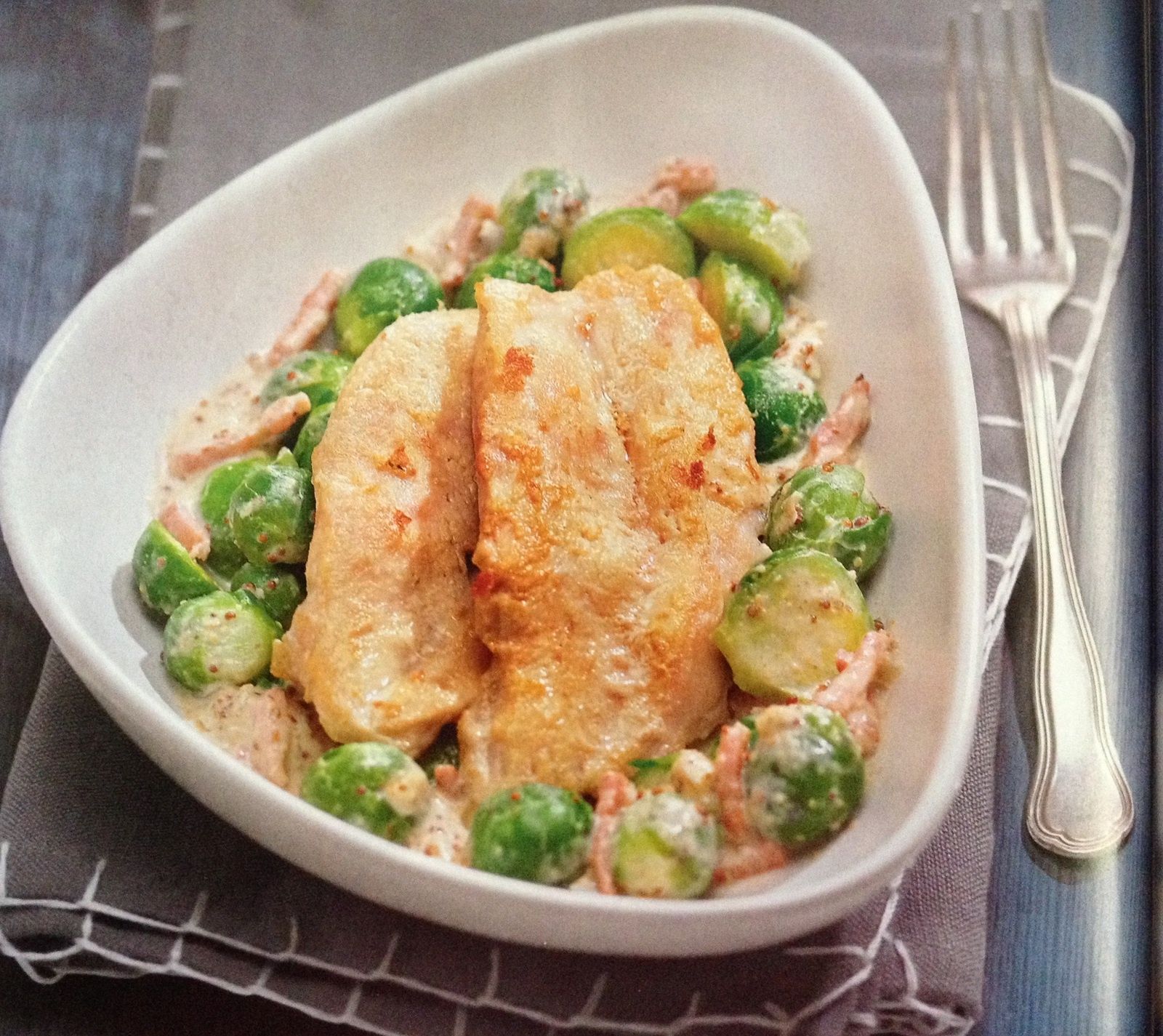 Fricassée de lapin aux choux de Bruxelles - Kakinou Light