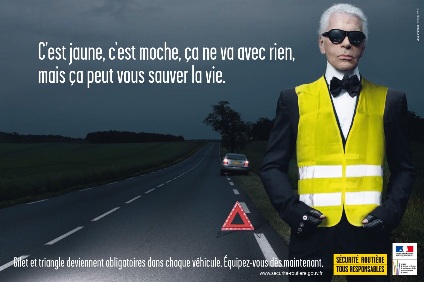 affiche publicitaire avec slogan