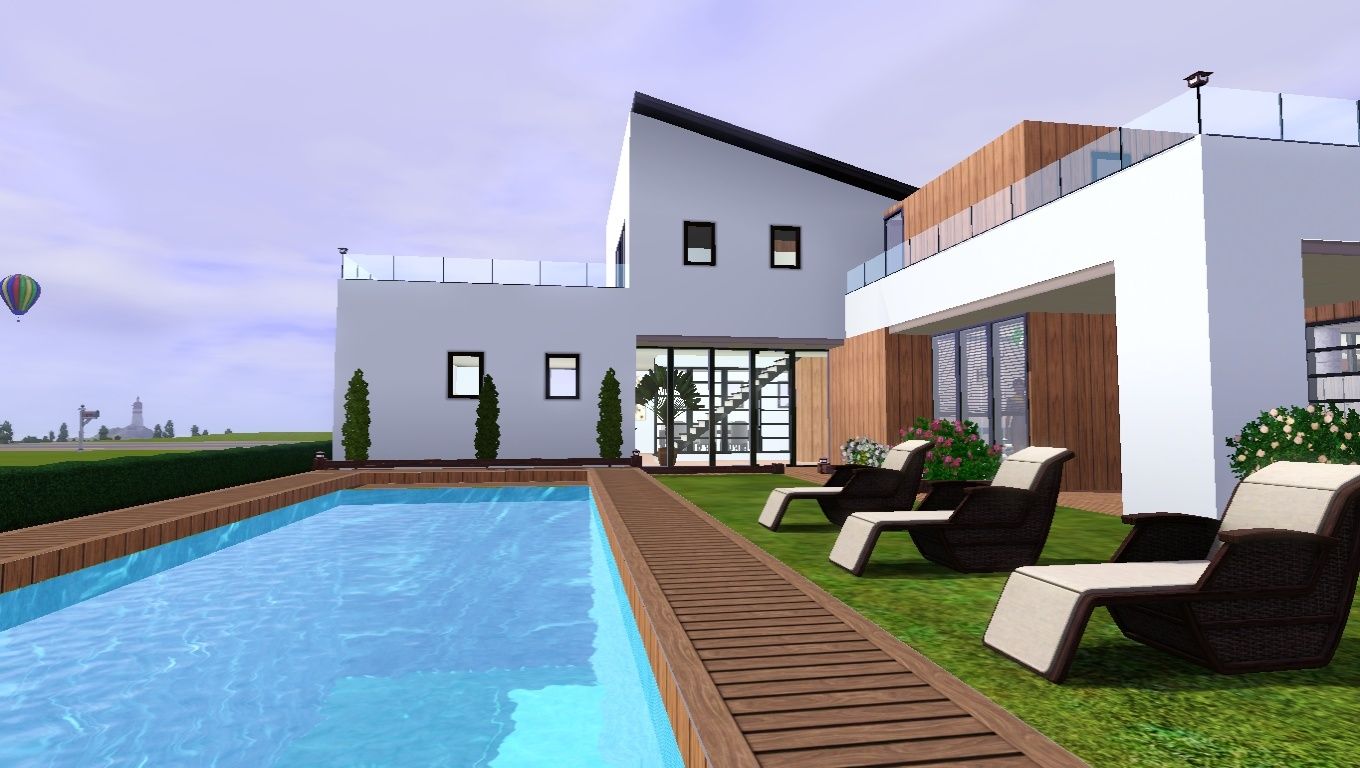 La moderne 3 maisons des sims 3