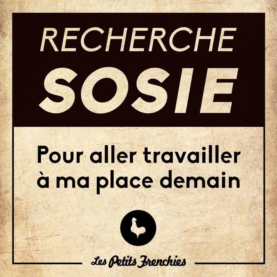 Recherche Sosie Pour Aller Travailler à Ma Place Recherche sosie pour petit service. - C'est ici que ça se passe !