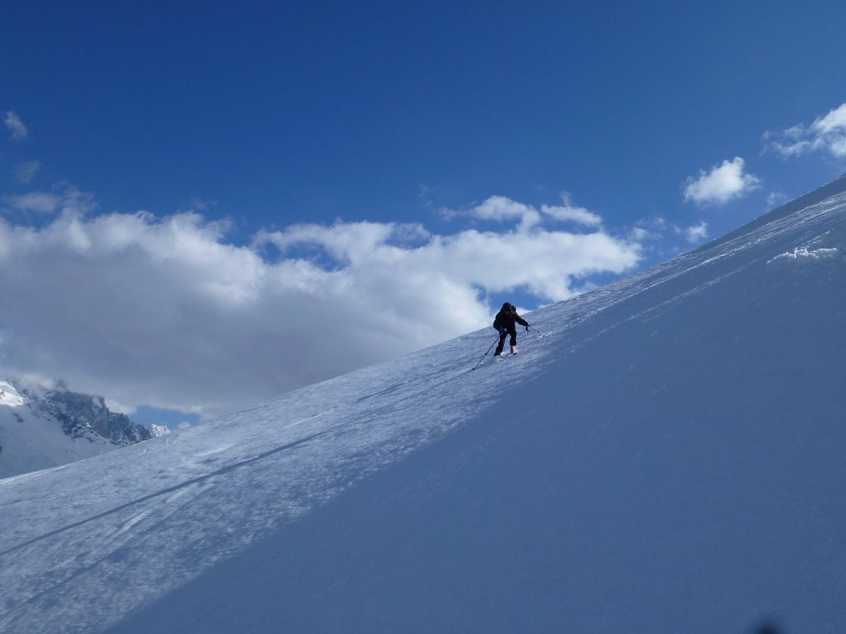 Tête de la Chevrette en ski de rando 