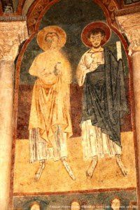 Fresque romane (XIème siècle) - Cathédrale Saint-Lizier