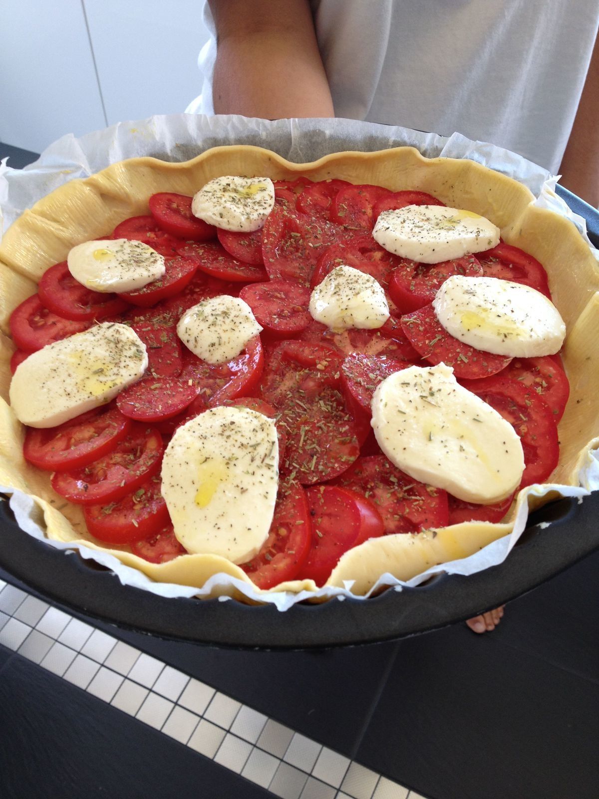 Tarte Tomates Mozzarella Cococuistot Overblog Com