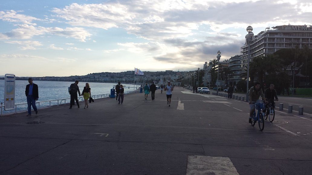 La promenade des anglais, à Nice