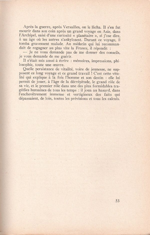 J.-H. Rosny aîné : "Geffroy et Clemenceau" in "Portraits et souvenirs" (Compagnie Française des Arts Graphiques - 1945)